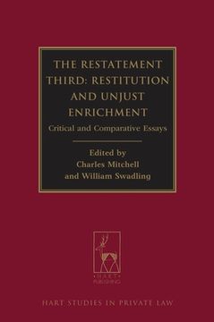 portada the restatement third, restitution and unjust enrichment: critical and comparative analyses (en Inglés)