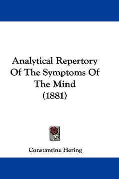 portada analytical repertory of the symptoms of the mind (1881) (en Inglés)