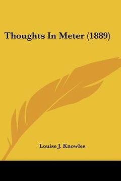 portada thoughts in meter (1889) (in English)