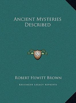 portada ancient mysteries described (en Inglés)