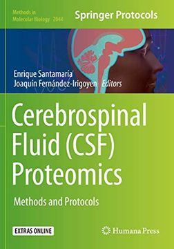 portada Cerebrospinal Fluid (Csf) Proteomics: Methods and Protocols (in English)