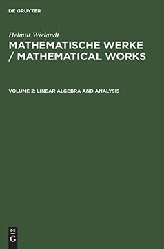 portada Helmut Wielandt: Mathematische Werke / Mathematical Works / Linear Algebra and Analysis (en Alemán)