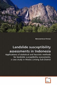 portada landslide susceptibility assessments in indonesia (en Inglés)