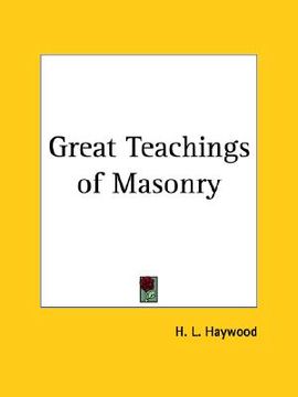 portada great teachings of masonry