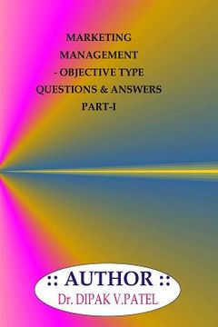 portada Marketing Management- Objective type questions and Answers Part-I (en Inglés)