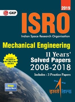 portada ISRO 2019 Mechanical Engineering - Previous Years' Solved Papers (2008-2018) (en Inglés)