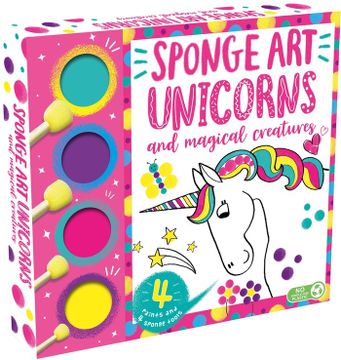 portada Sponge art Unicorns and Magical Creatures (en Inglés)