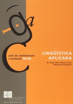 portada Linguistica Aplicada (CICLE DE CONFERENCIES I SEMINARIS 98-90)