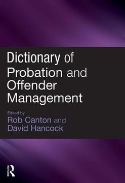 portada Dictionary of Probation and Offender Management (in English)