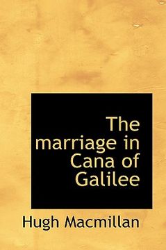 portada the marriage in cana of galilee (en Inglés)