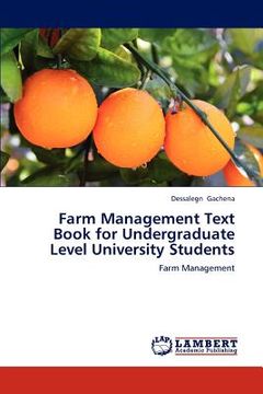portada farm management text book for undergraduate level university students (en Inglés)