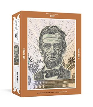 portada Presidential Puzzlemint 500-Piece Puzzle: An Abraham Lincoln Jigsaw Puzzle & Mini-Poster (en Inglés)