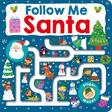 portada Maze Book: Follow me Santa (Finger Mazes) 