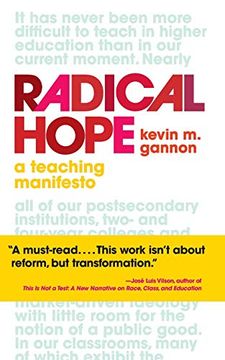 portada Radical Hope: A Teaching Manifesto (Teaching and Learning in Higher Education) (in English)