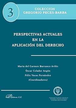portada Perspectivas Actuales en la Aplicación del Derecho (Colección Gregorio Peces-Barba)