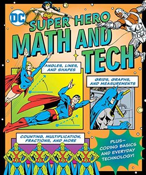 portada Dc Super Hero Math & Tech (dc Super Heroes) (en Inglés)