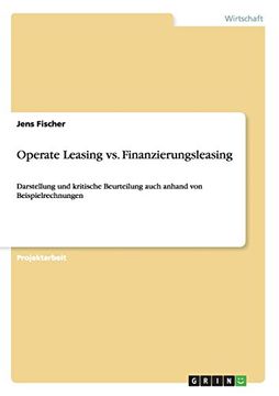 portada Operate Leasing vs. Finanzierungsleasing (German Edition)