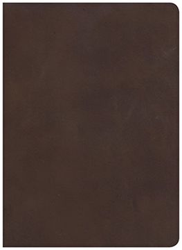 portada CSB Study Bible, Brown Genuine Leather, Indexed (en Inglés)