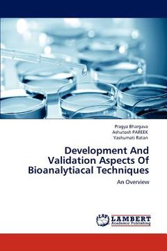 portada development and validation aspects of bioanalytiacal techniques (en Inglés)