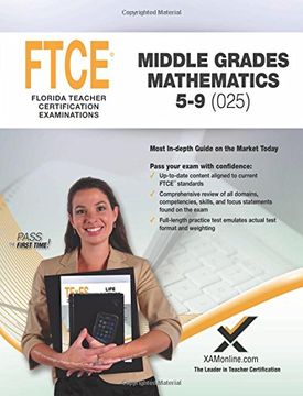 portada 2017 FTCE Middle Grades Math 5-9 (025) (en Inglés)