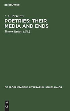 portada Poetries: Their Media and Ends (de Proprietatibus Litterarum. Series Maior) (en Inglés)