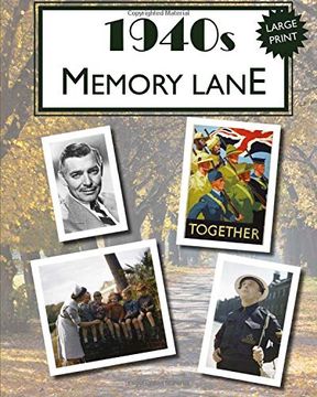 portada 1940S Memory Lane: Large Print Book for Dementia Patients (in English)
