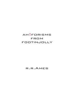 portada ah!forisms from foot in jolly (in English)