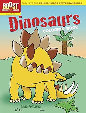 portada Boost Dinosaurs Coloring Book (Boost Educational Series) 