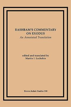 portada rashbam's commentary on exodus: an annotated translation (in English)