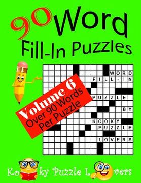 portada Word Fill-In Puzzles, Volume 6, 90 Puzzles (en Inglés)