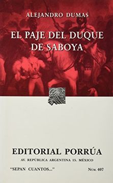 portada Paje del Duque de Saboya, el (Sc407)