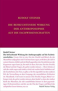 portada Die Befruchtende Wirkung der Anthroposophie auf die Fachwissenschaften (en Alemán)