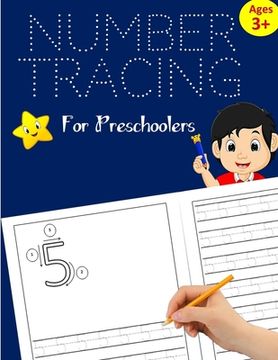 portada Number Tracing Book for Preschoolers: Number Writing Practice for Kids ages 3-5, Kindergarten and Pre K: Handwriting Workbook for Kids Kindergarten, N (en Inglés)