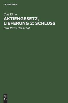 portada Aktiengesetz, Lieferung 2: Schluã â (German Edition) [Hardcover ] (en Alemán)