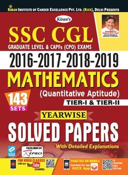 portada SSC CGL & CPO Mathematics Yearwise Solved Papers-2019 (E)(143 Set) (en Inglés)