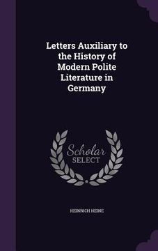 portada Letters Auxiliary to the History of Modern Polite Literature in Germany
