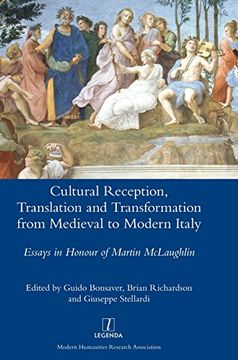 portada Cultural Reception, Translation and Transformation from Medieval to Modern Italy