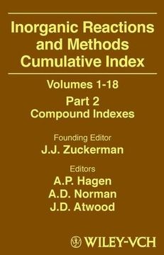 portada Inorganic Reactions and Methods: Part 2: Cumulative Index to Vs.1-18 Pt.1