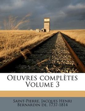 portada Oeuvres Completes Volume 3 (in French)