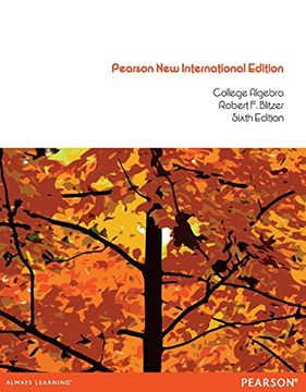 portada College Algebra: Pearson new International Edition 