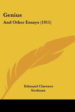 portada genius: and other essays (1911) (in English)