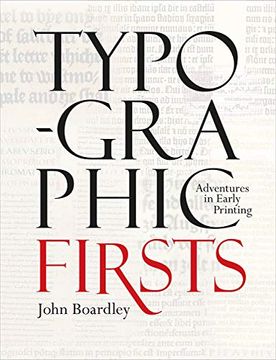 portada Typographic Firsts: Adventures in Early Printing (en Inglés)