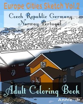 portada Europe Cities Sketch Vol. 2: Adult Coloring Book (Europe Sketch Inspiration Book) (Volume 2) (en Inglés)