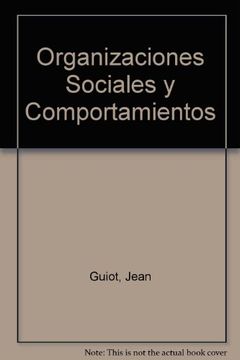 portada Organizaciones sociales y comportamientos (in Spanish)