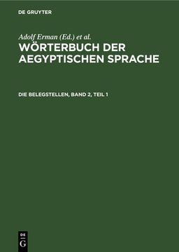 portada Die Belegstellen, Band 2, Teil 1 (in German)