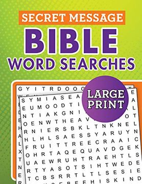 portada Secret Message Bible Word Searches Large Print (en Inglés)