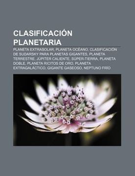 Libro Clasificaci N Planetaria: Planeta Extrasolar, Planeta Oc Ano ...