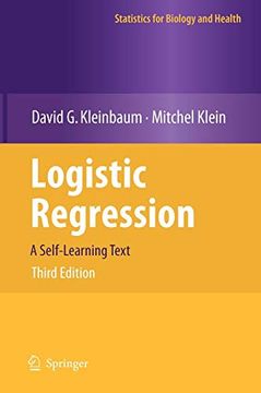 portada Logistic Regression: A Self-Learning Text (Statistics for Biology and Health) (en Inglés)