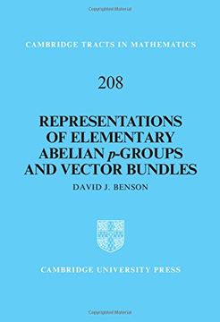 portada Representations of Elementary Abelian P-Groups and Vector Bundles (Cambridge Tracts in Mathematics) (en Inglés)