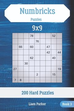portada Numbricks Puzzles - 200 Hard Puzzles 9x9 Book 3